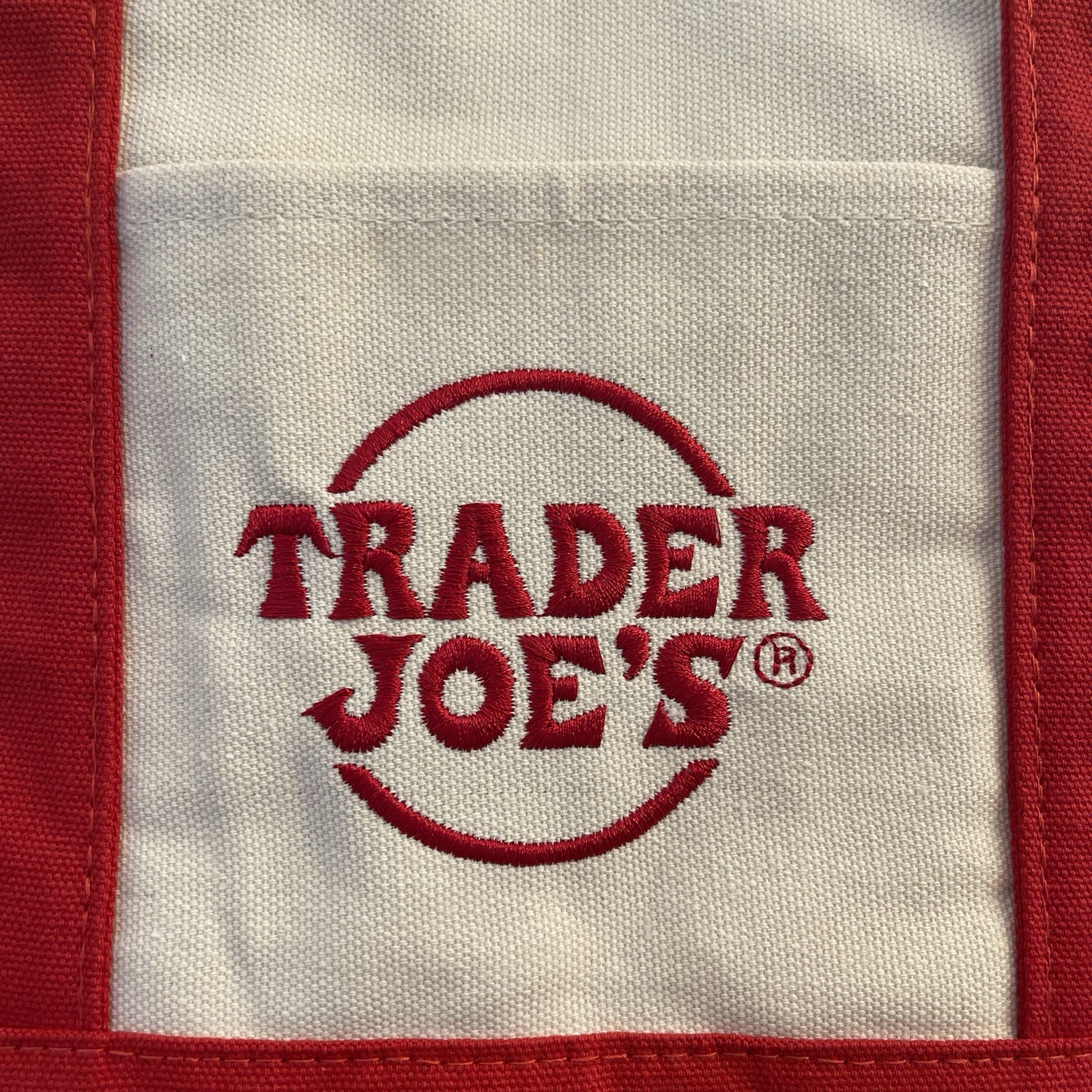 Trader Joe’s RED Mini Canvas Tote Lunch Bag NWT RED w/STICKERS