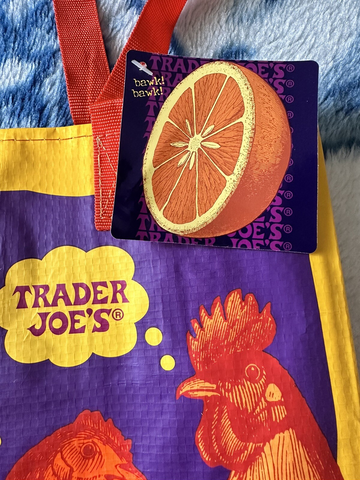 TRADER JOE’S “ORANGE CHICKEN” Reusable Shopping Bag Limited & Rare!! NEW W/Tag