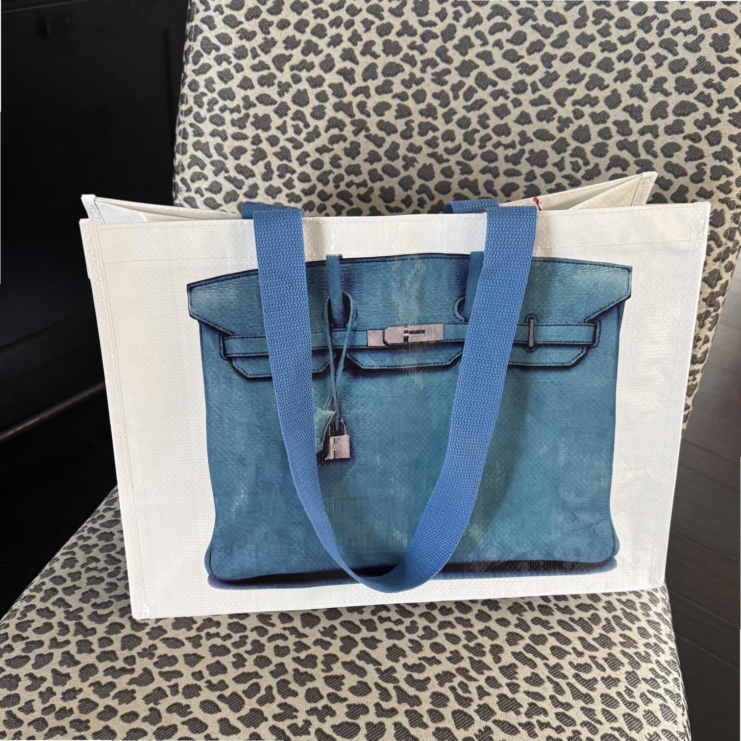Luxe Inspired Reusable Tote, Polypropylene, Medium: 16″ x 12″ x 8″, Turquoise