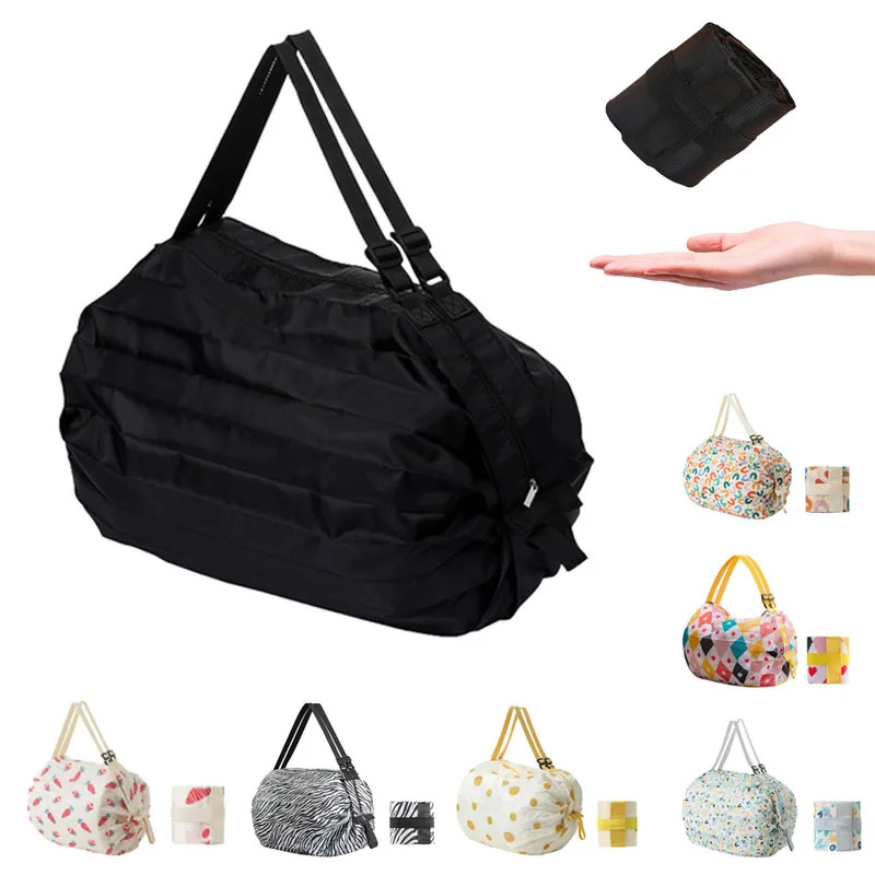Large Foldable Shopping Bag Reusable Eco Bag Grocery Package Beach Toy Storage B