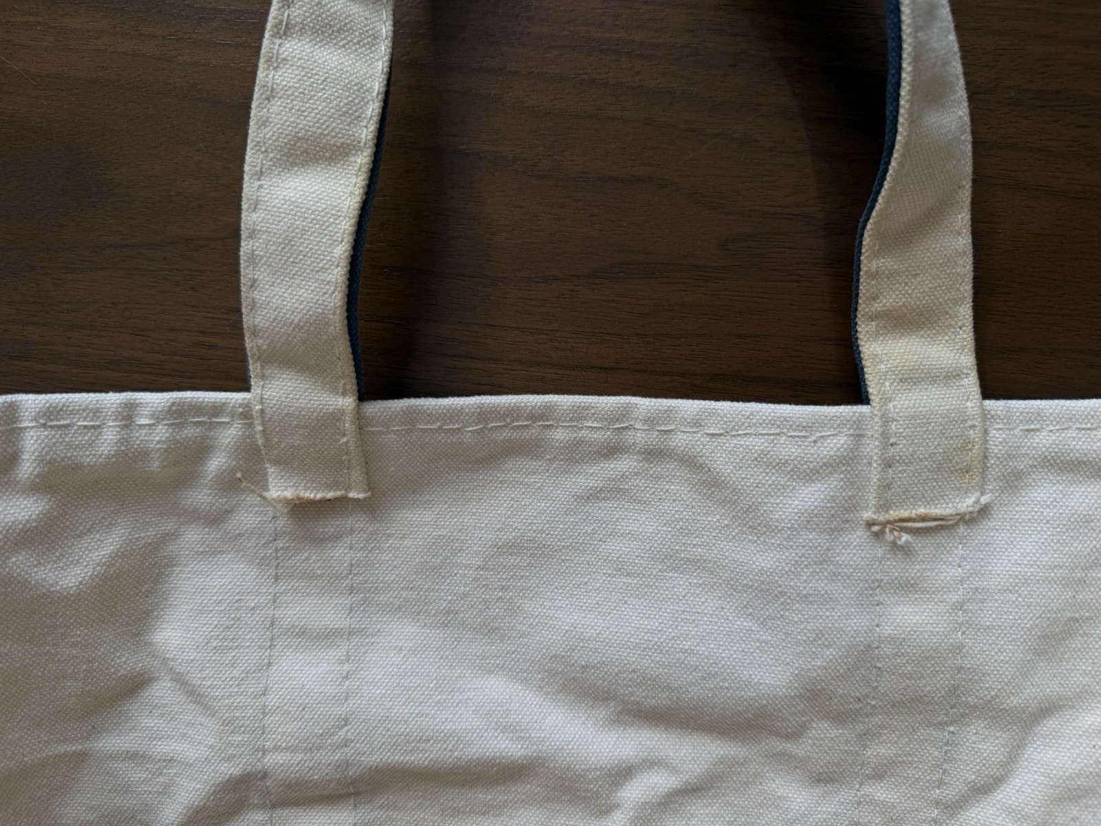 Trader Joe’s Canvas Tote Bag Large Canvas Boat Tote Navy Blue Grocery Beach