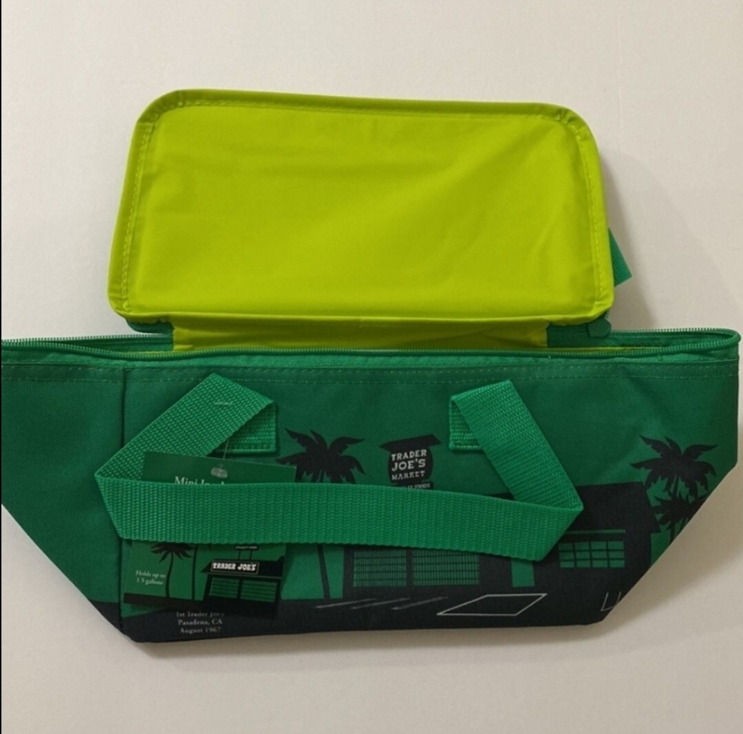 Trader Joe’s Mini Insulated Cooler Tote Lunch Bag Green