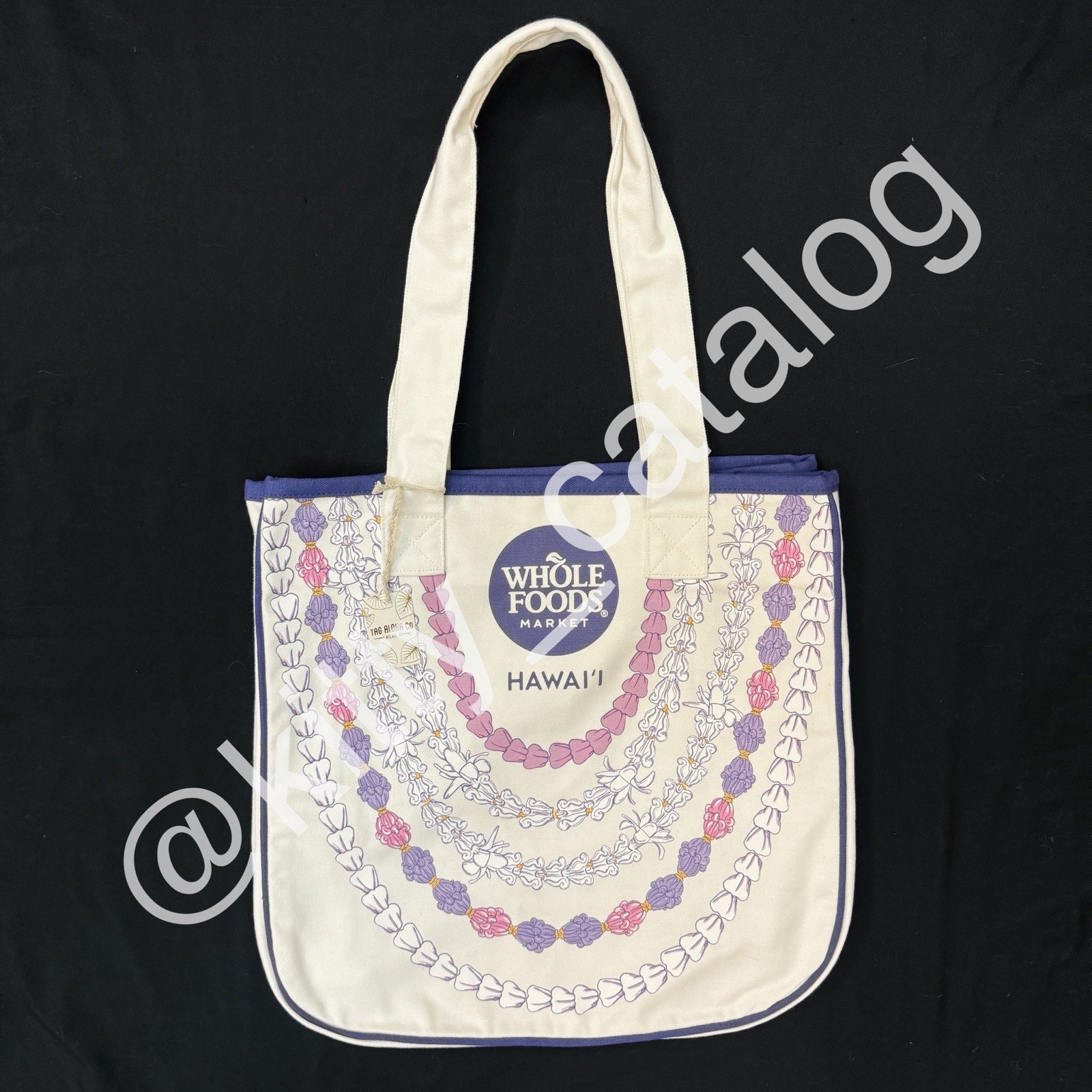 Whole Foods x Tag Aloha Company: Rope Tote Crown Flower Bag, Hawaii Exclusive
