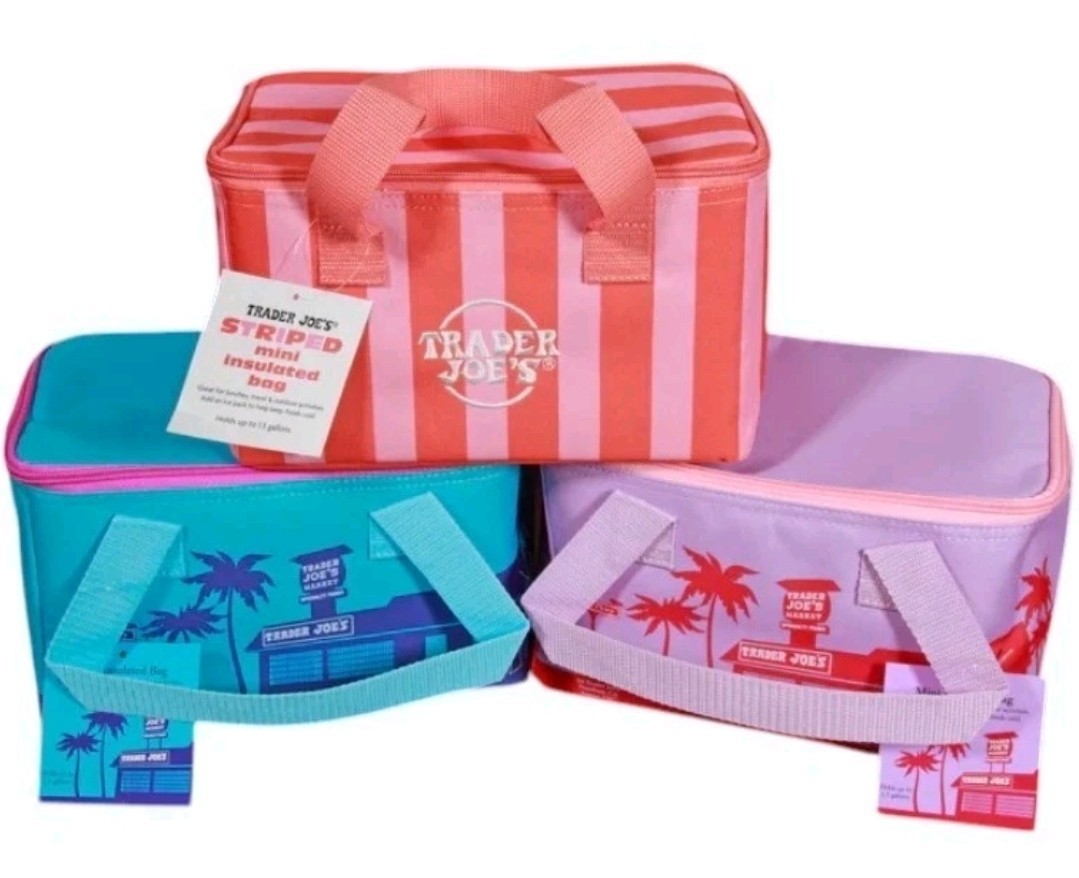 Trader Joes 2026 Mini Insulated Tote Summer Fun Choose 1 Bag