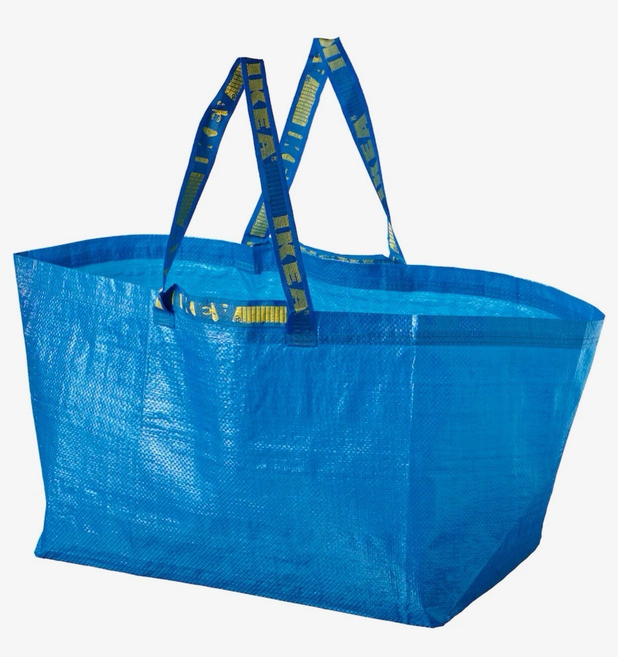 IKEA Blue Reusable 21 3/4×14 1/2×13 3/4 19 Gallon Shopping Tote Carrier Bag