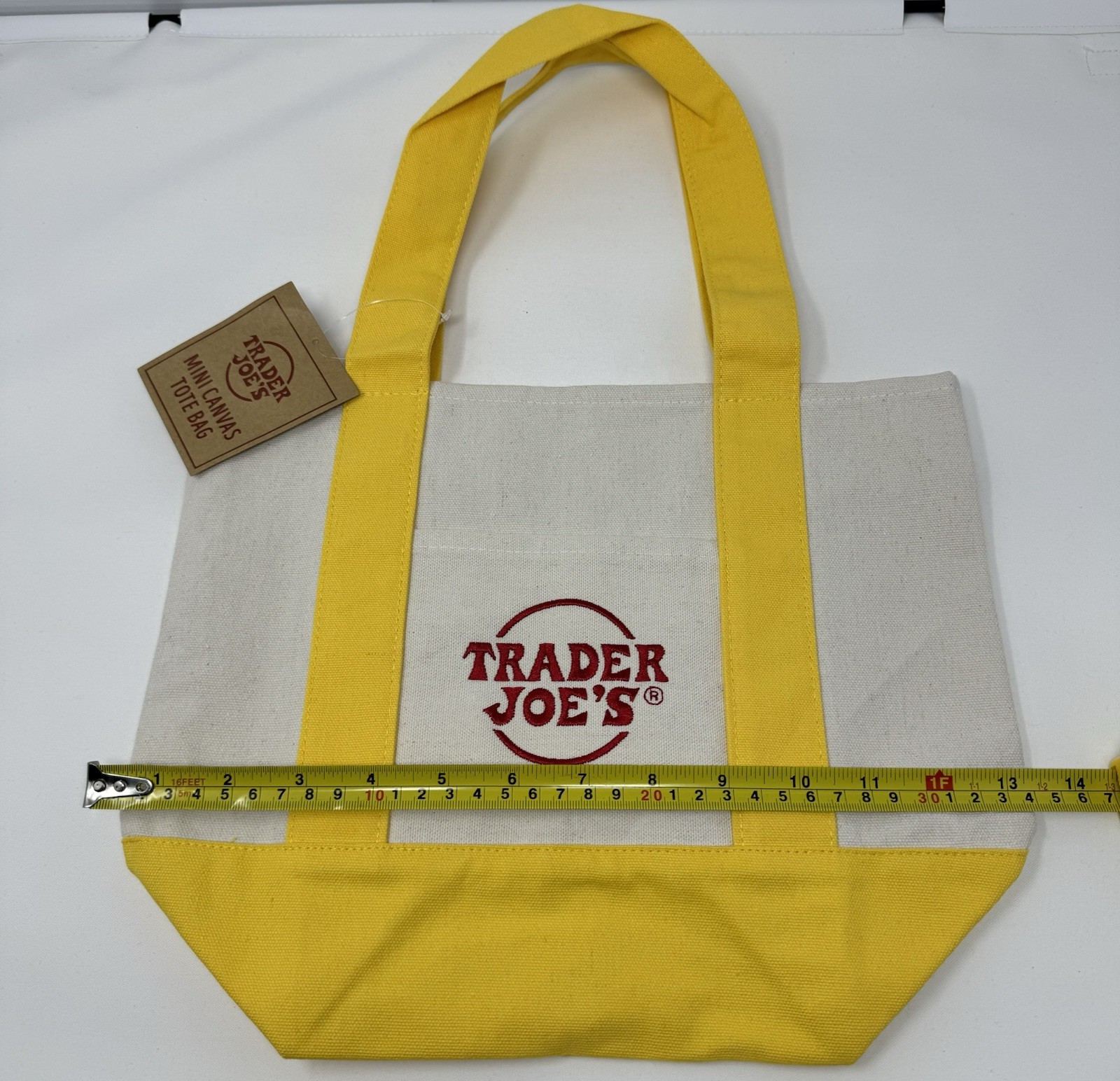 TRADER JOE’S 4 CLASSIC COLORS MINI CANVAS TOTE BAGS NWT FREE GIFT 🎁FAST SHIP