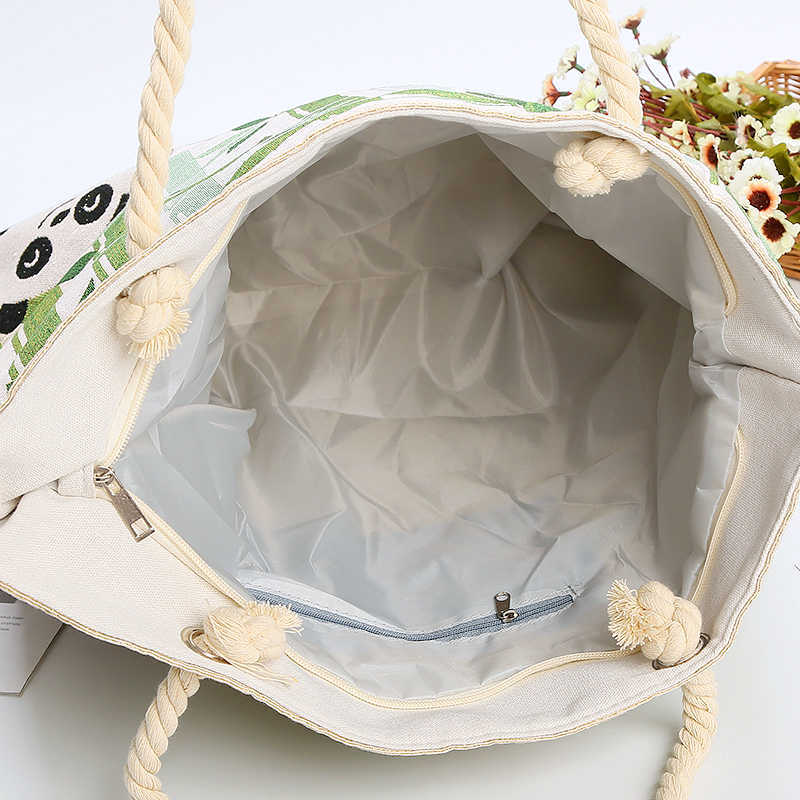 Cute Casual Panda Artistic Tote Bag For girls Woman Gift shoulder satchel bag