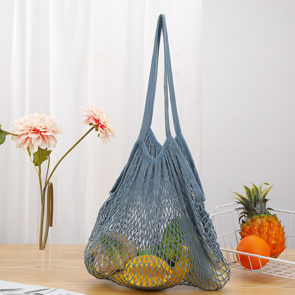 Mesh Net Bag Reusable String Shopping Bag Fruit Veg Grocery Handbag Storage Bag
