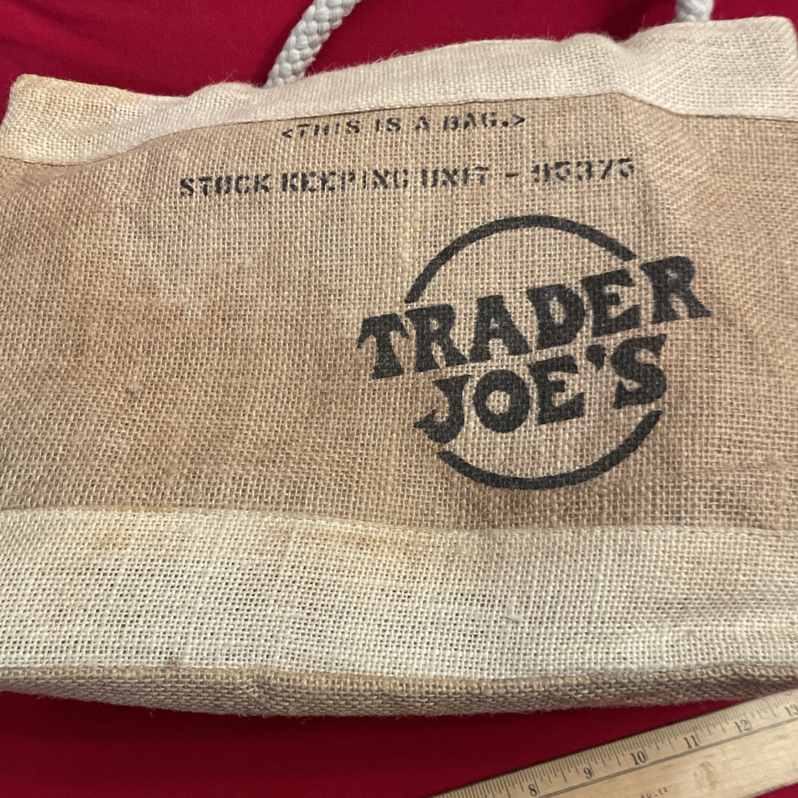 Trader Joe’s Mini Jute Tote Bag Vintage