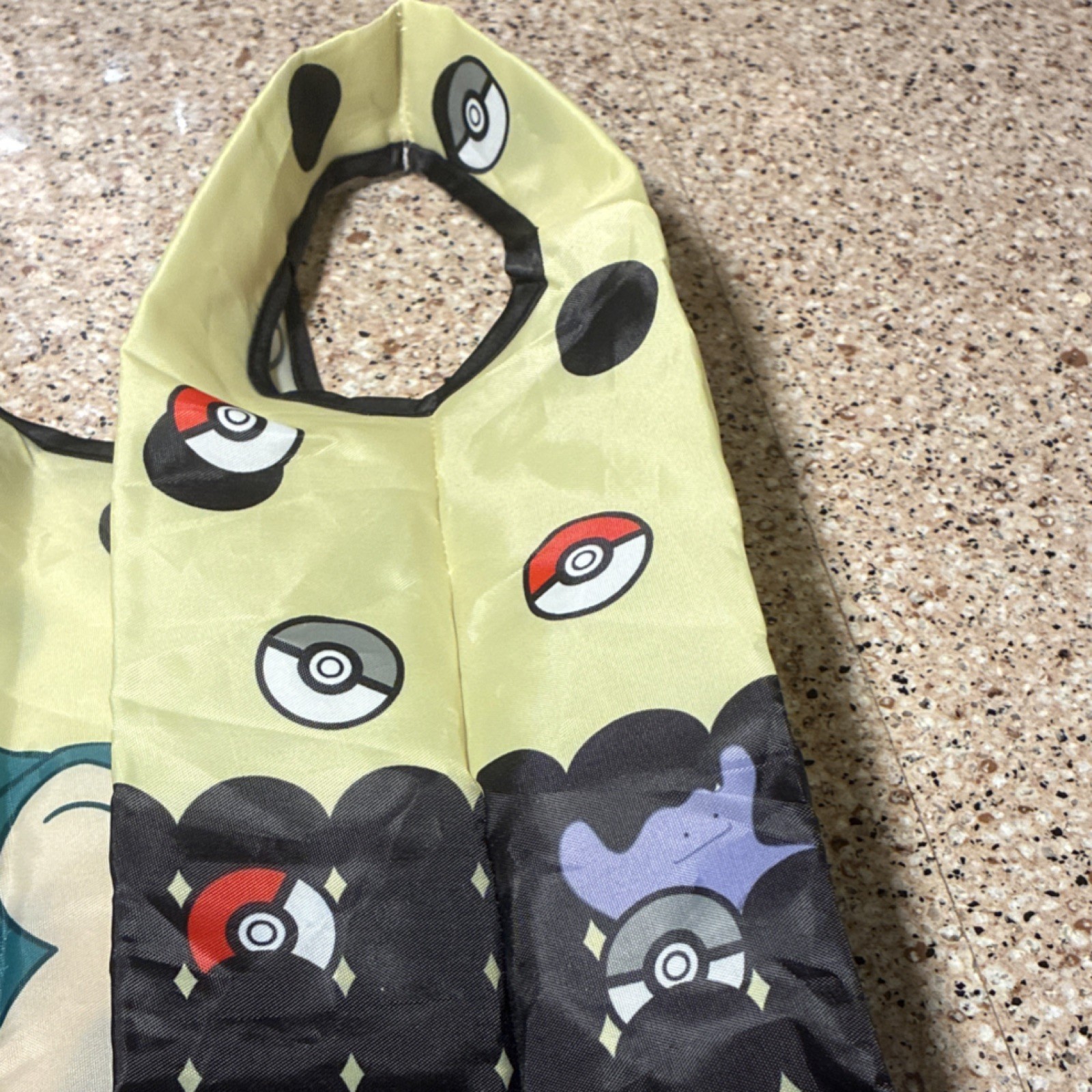 MIMARU Pokémon Foldable Shopping Bag Polyester Yellow Black Cartoon