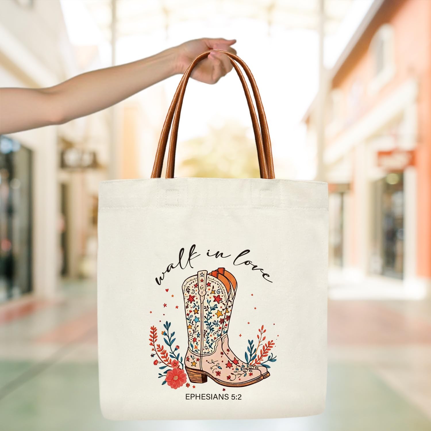 Cowgirl Western Tote Bag for Women, Christian Gifts for Women, Mother’s Day B…