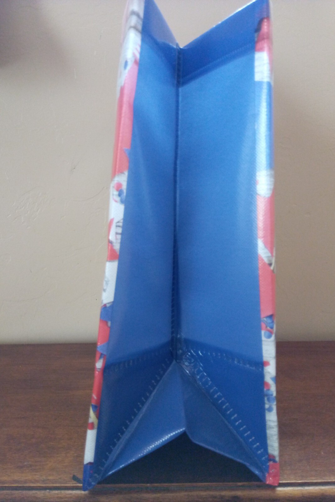 Happy 4th Of July 5 Gallon Reusable Tote Bag 12″ x 7″ x 14″ Vinyl/Plastic