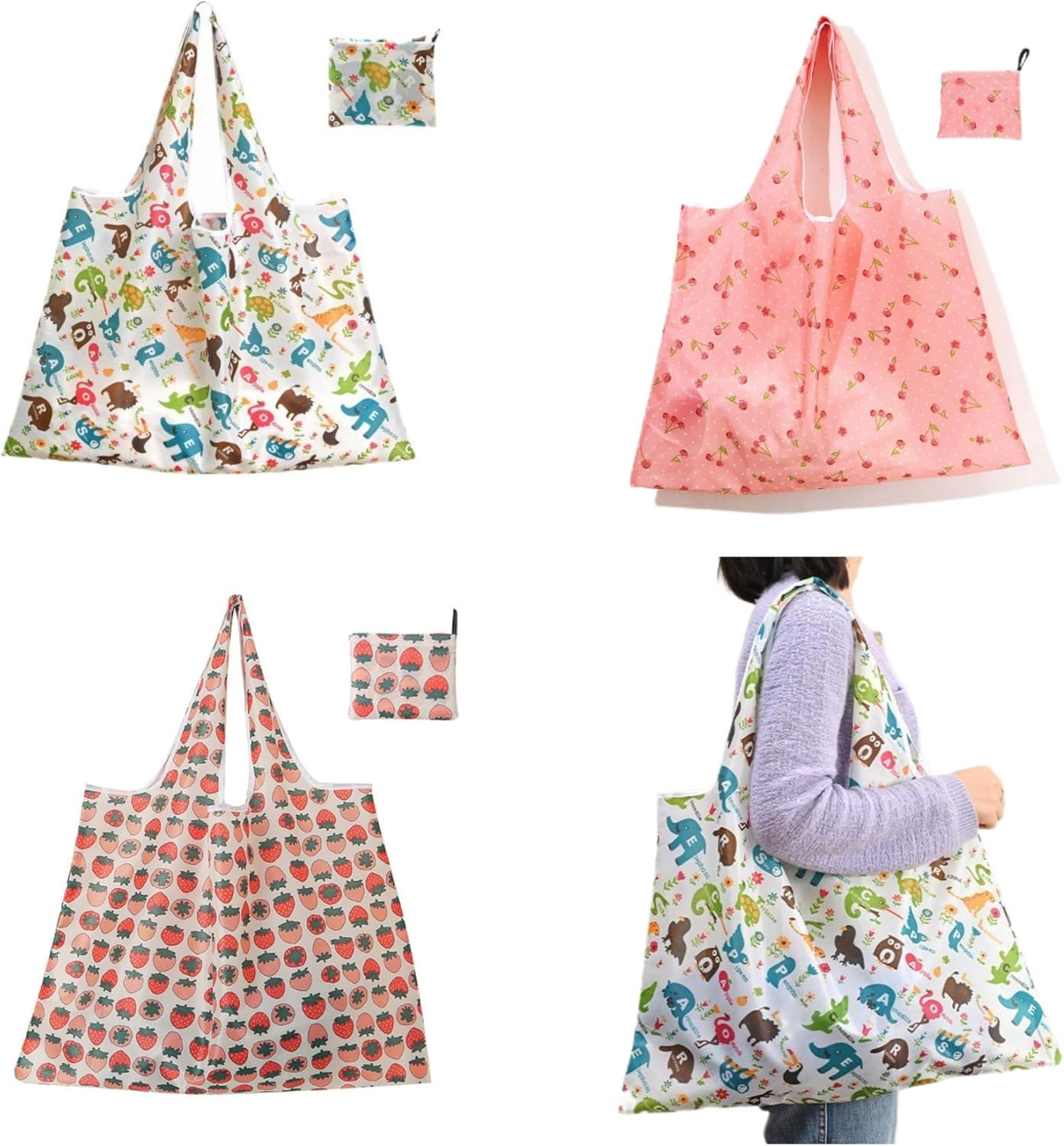 Extra Large 50Lbs Foldable Reusable Shopping Bags Kitchen Reusable Grocery Bags