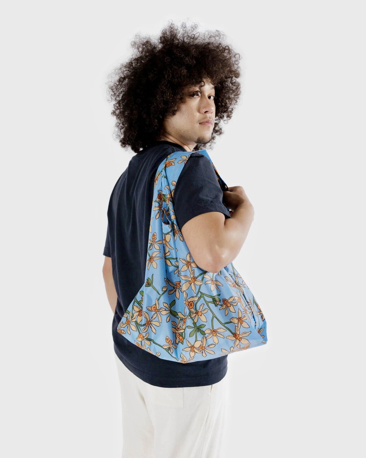 NEW! Baggu STANDARD BAG in “Orchid” Floral — Recycled Nylon SOLD OUT + RARE!