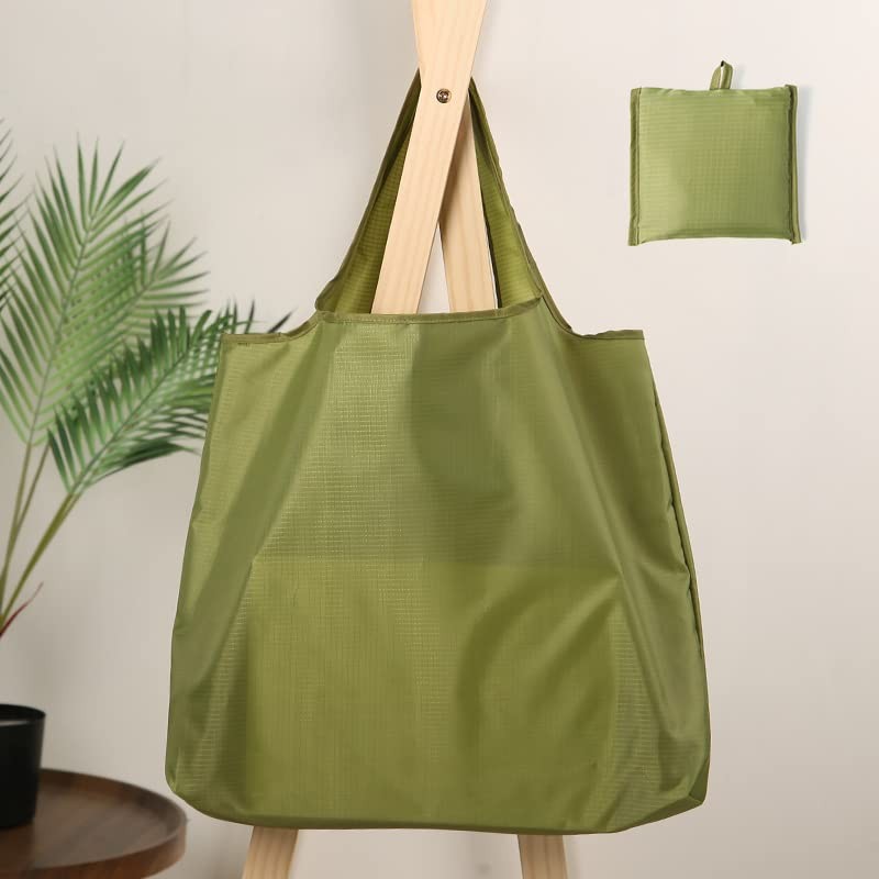 4 Pack Foldable Extra Large Reusable Shopping Bags – Washable Waterproof Groc…