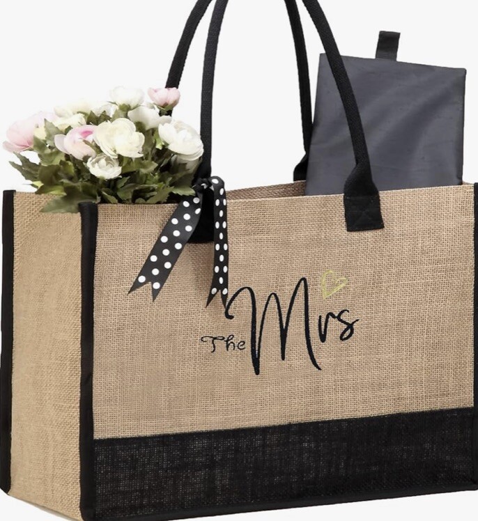 Mrs Tote Bag Bridal Shower Gifts Bachelorette Gifts for Bride Engagement Gift…