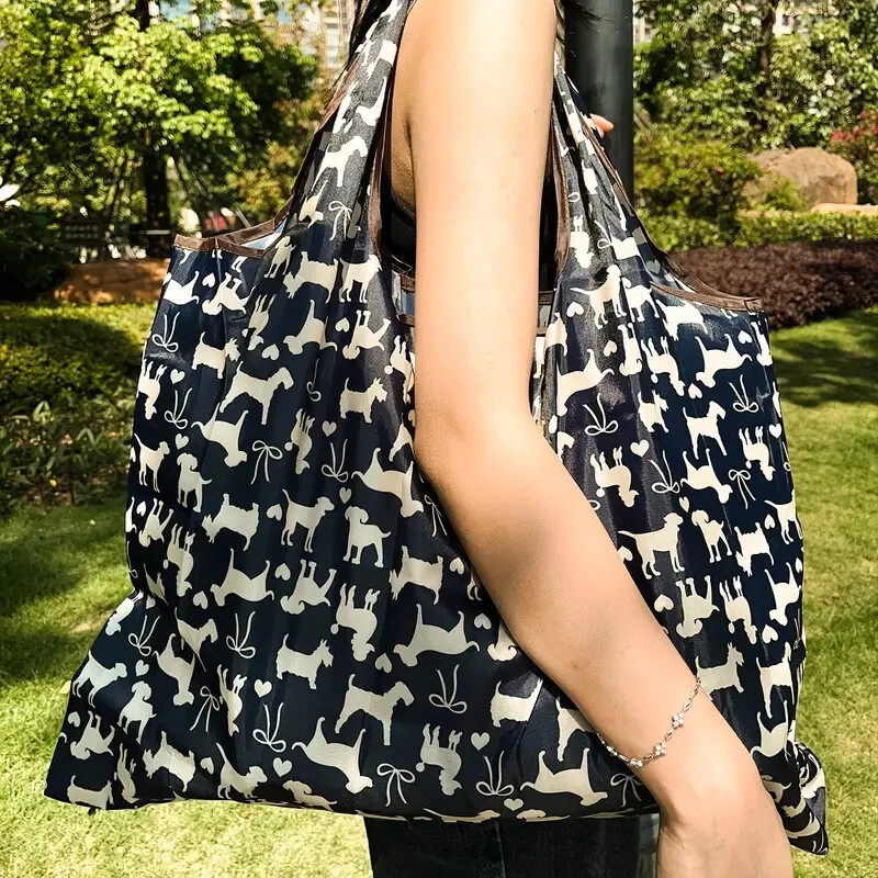 2 X Tote Bag, Portable Lightweight Shoulder Bag For Shopping, Grocery Bags