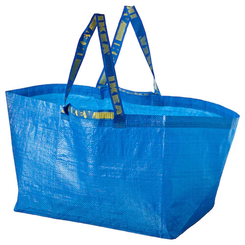 Shopping bag, large, blue21 ¾x14 ½x13 ¾ “/19 gallon