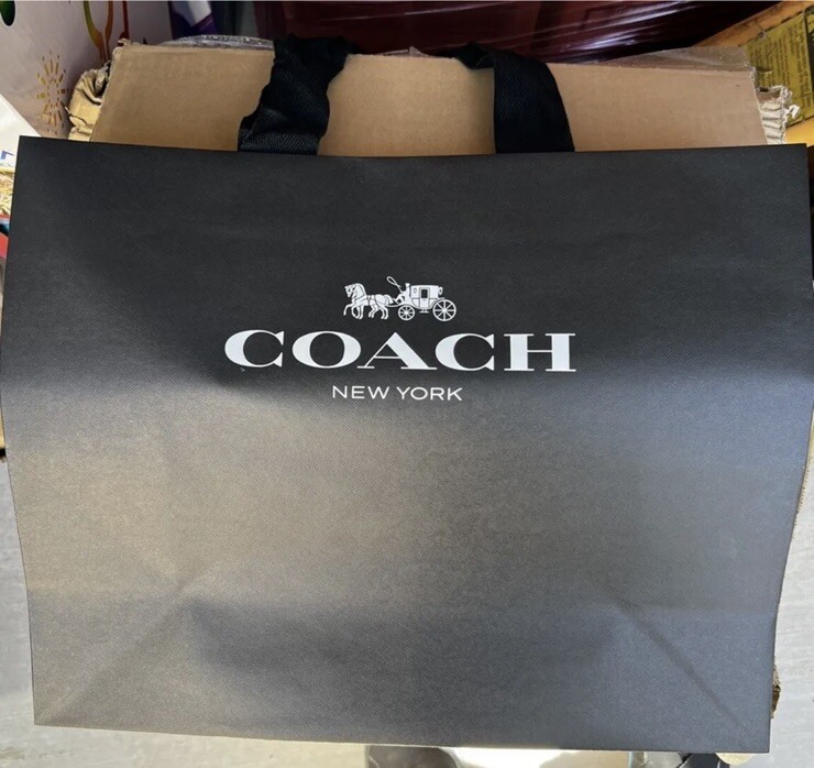 Coach Shopping Bag Size 16 in W x 13 in L