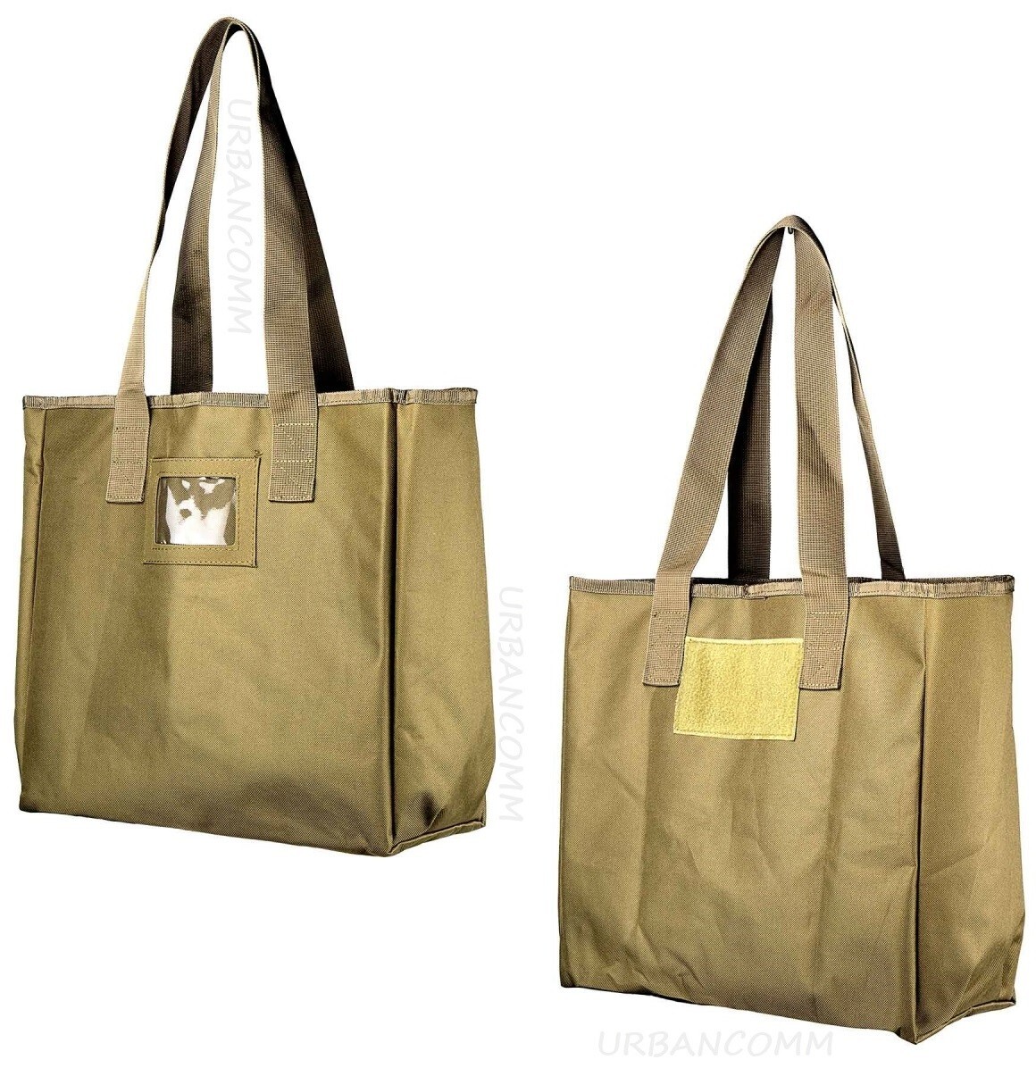 VISM Utility Tote Bag Grocery Shopping Bag camp picnic beach tailgate BBQ TAN