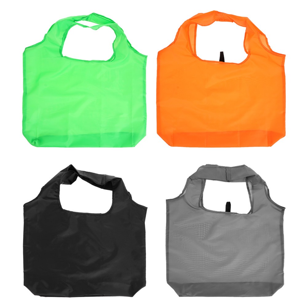 1Set Assorted Color Foldable Oxford Cloth Shopping Bag Machine Washable Tote