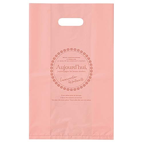 HEADS TEN-MG Made in Japan Pink 20 x 33 x 10 cm Turndle Gusseted Carry-Out Bags