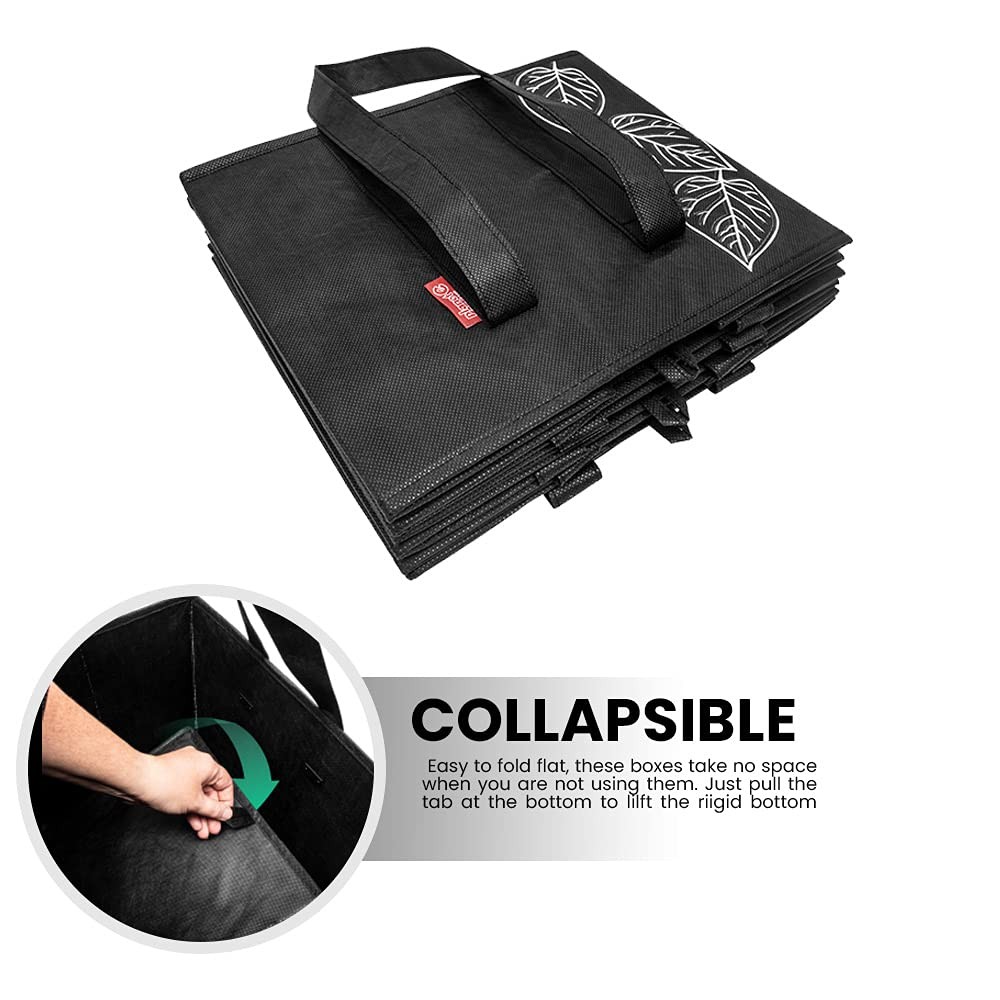 PLANET E Reusable Shopping Bags, Heavy Duty Foldable Grocery Bags with Handle…