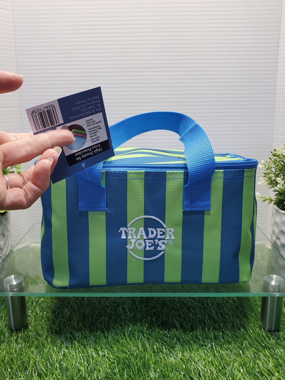 Trader Joe’s Summer 2026 Mini Insulated Tote Bag Neon Lime 1.5 Gallons 🔵🌴NEW