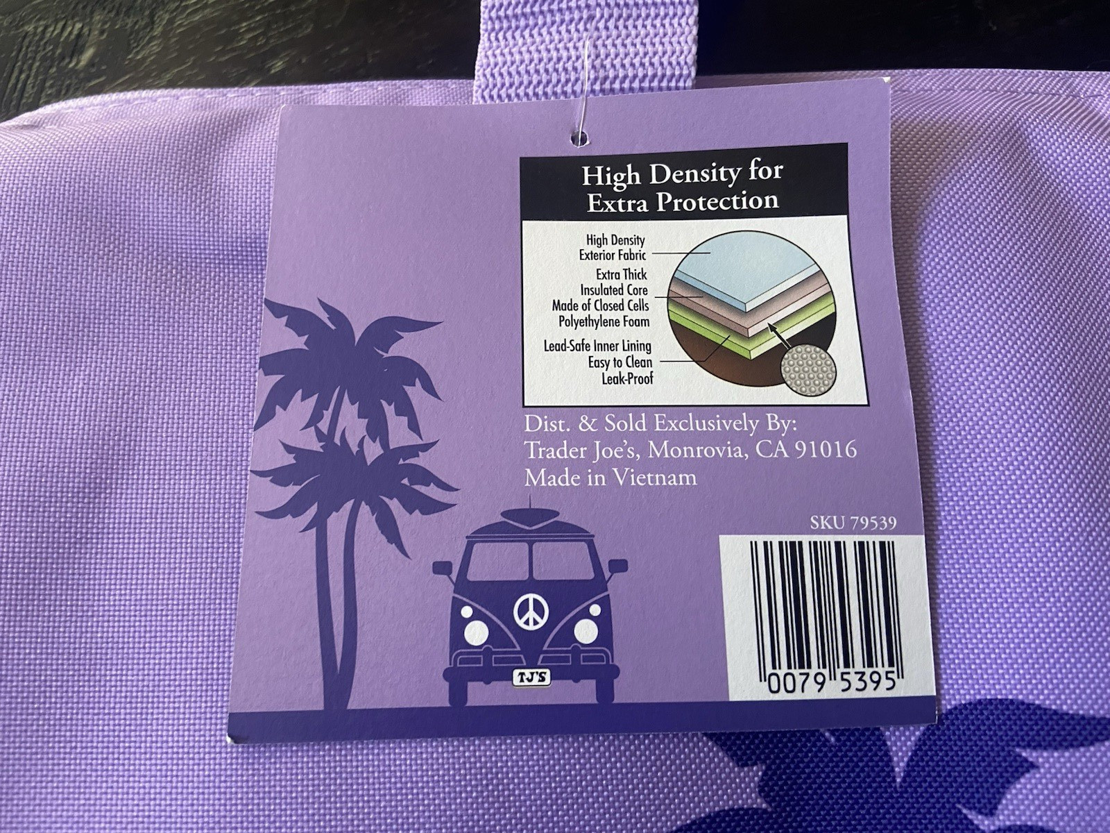 Trader Joe’s Reusable Insulated Large Cooler Bag – Lavender / Purple NEW