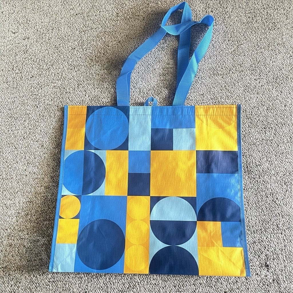 2 Pcs Walmart Large Reusable Shopping Bag Recycle Groceries Bag