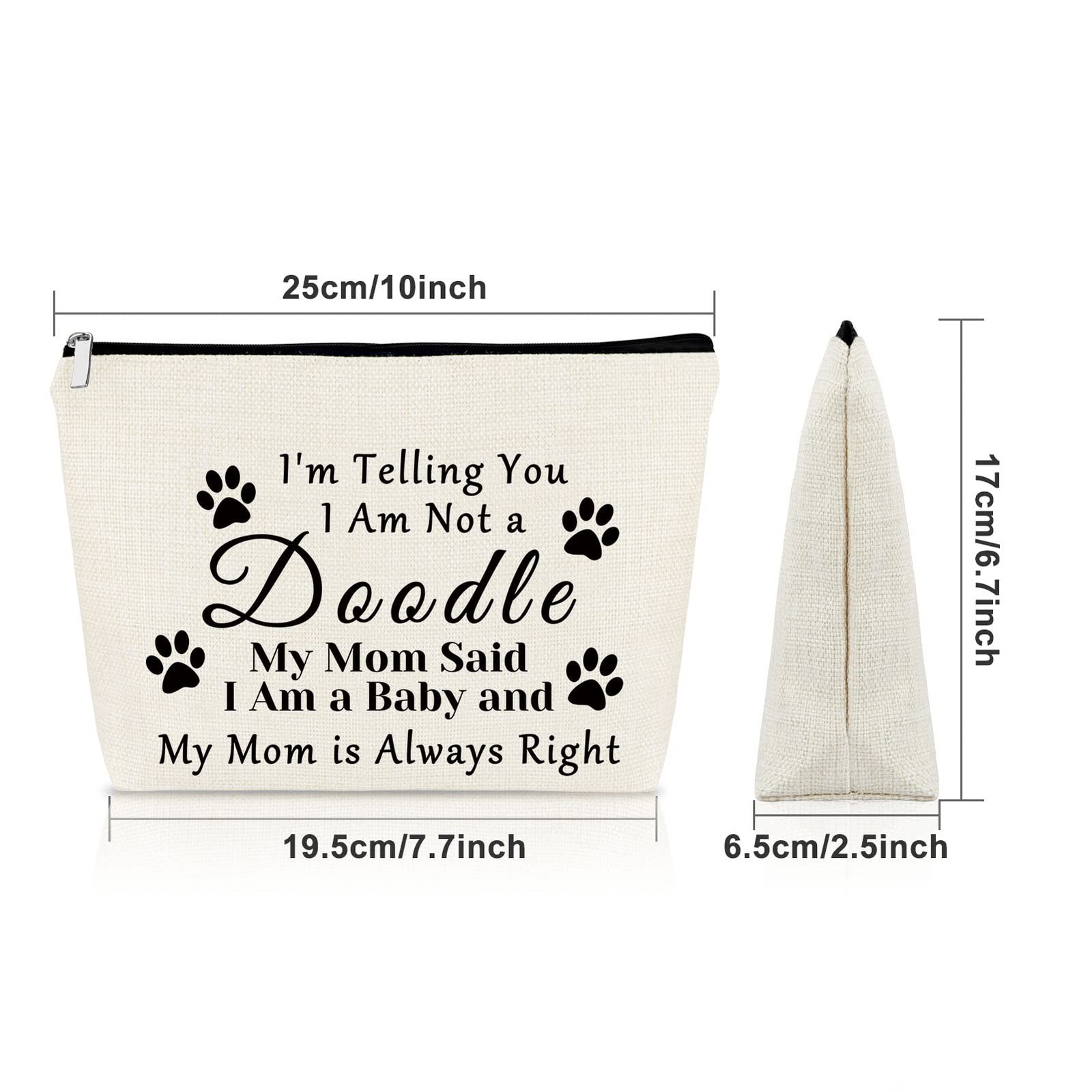 Doodle Mom Gift Doodle Dog Lover Gift Makeup Bag Mother’s Day Gift for Doodle…