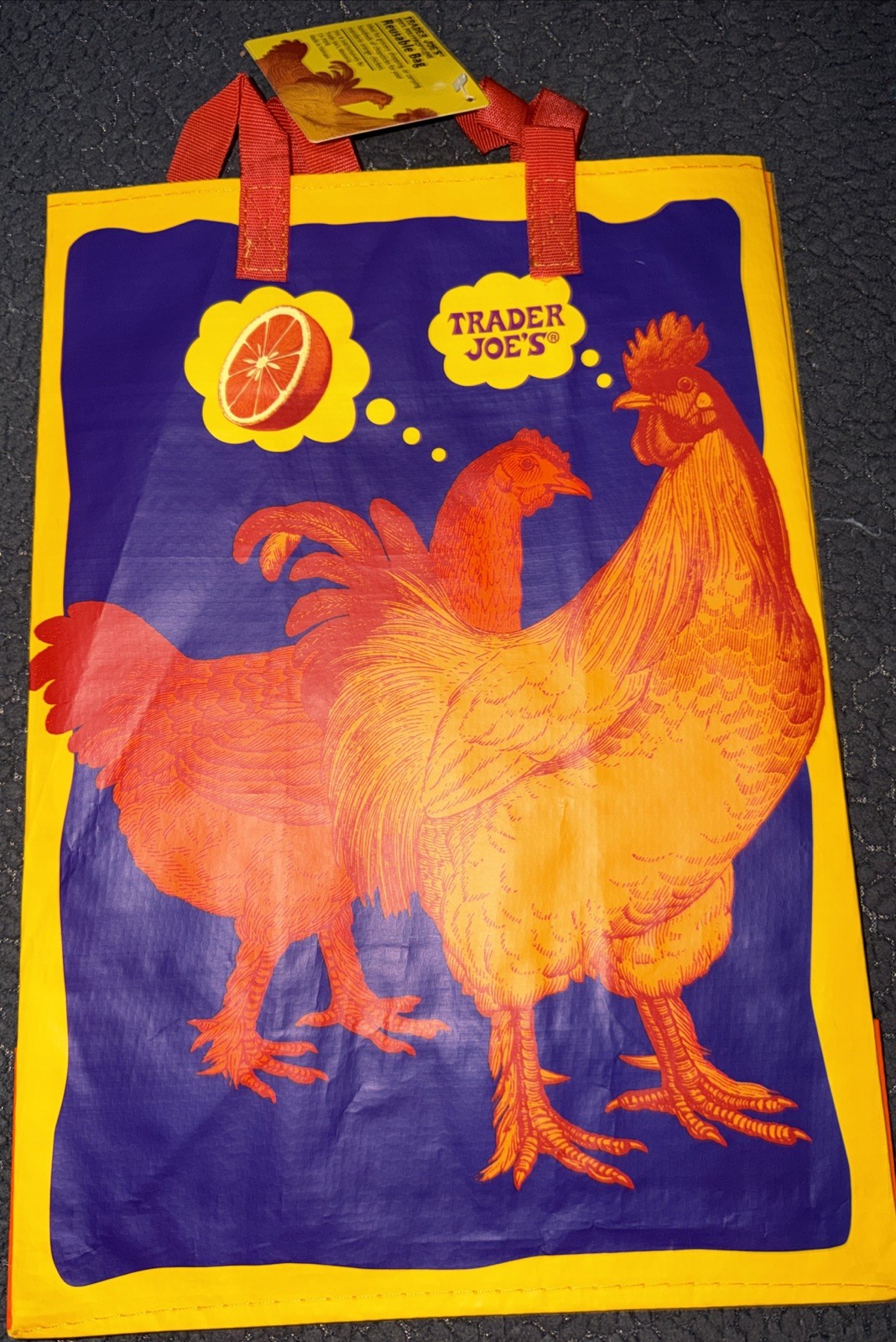 Trader Joe’s MANDARIN ORANGE CHICKEN Reusable Bag RARE Design NWT Mystery Bags