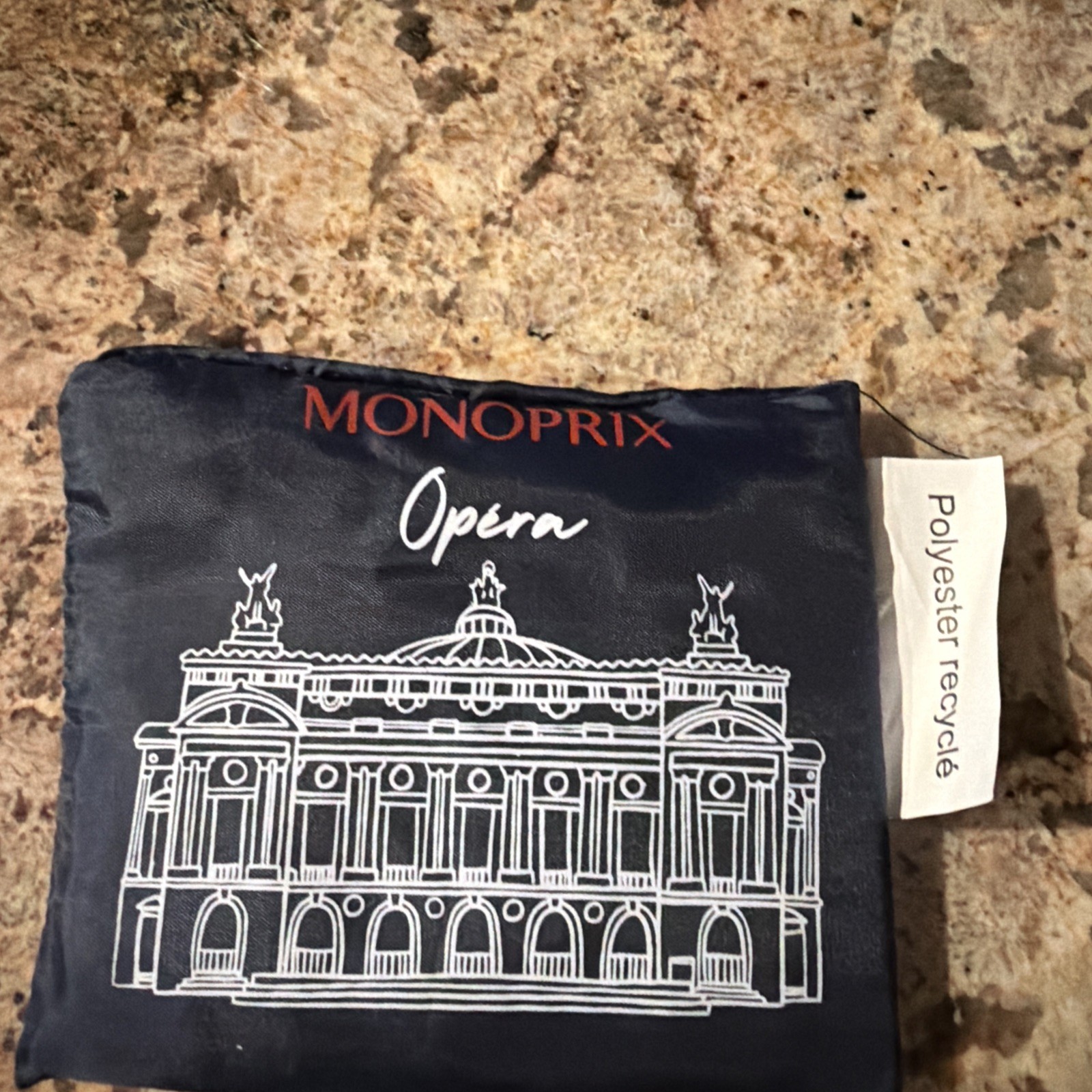 monoprix grocery shopping tote bag reusable france paris Garnier Opera 2026 New