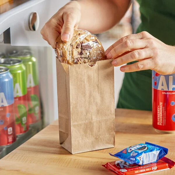 Choice Natural Kraft Paper Bag – 500/Bundle (select size below)