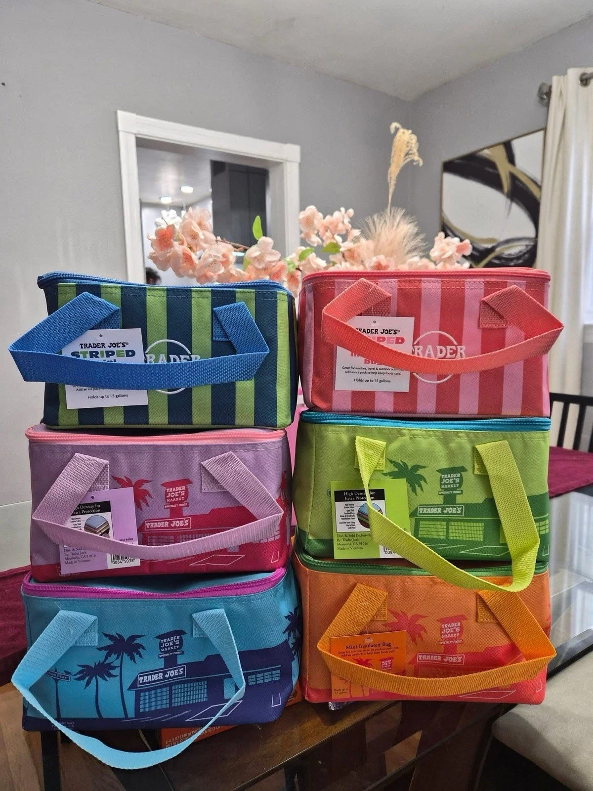 🔥2026 Trader Joe’s Limited Edition Mini Insulated Tote Summer (Set of 6/Single)