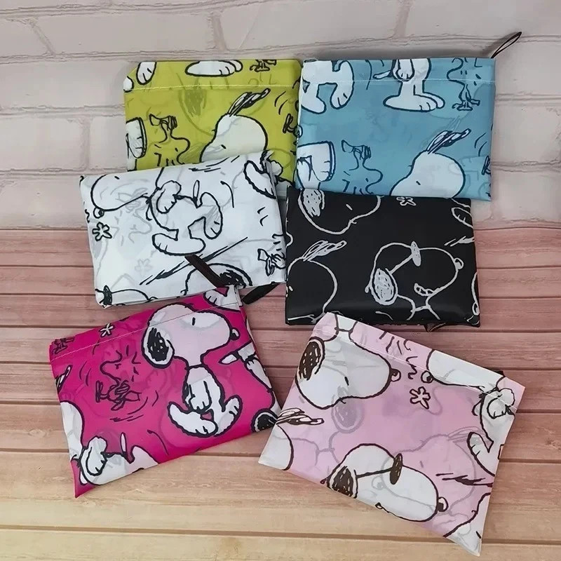 Snoopy Foldable Shopping Bag – Large, Reusable, Waterproof Tote