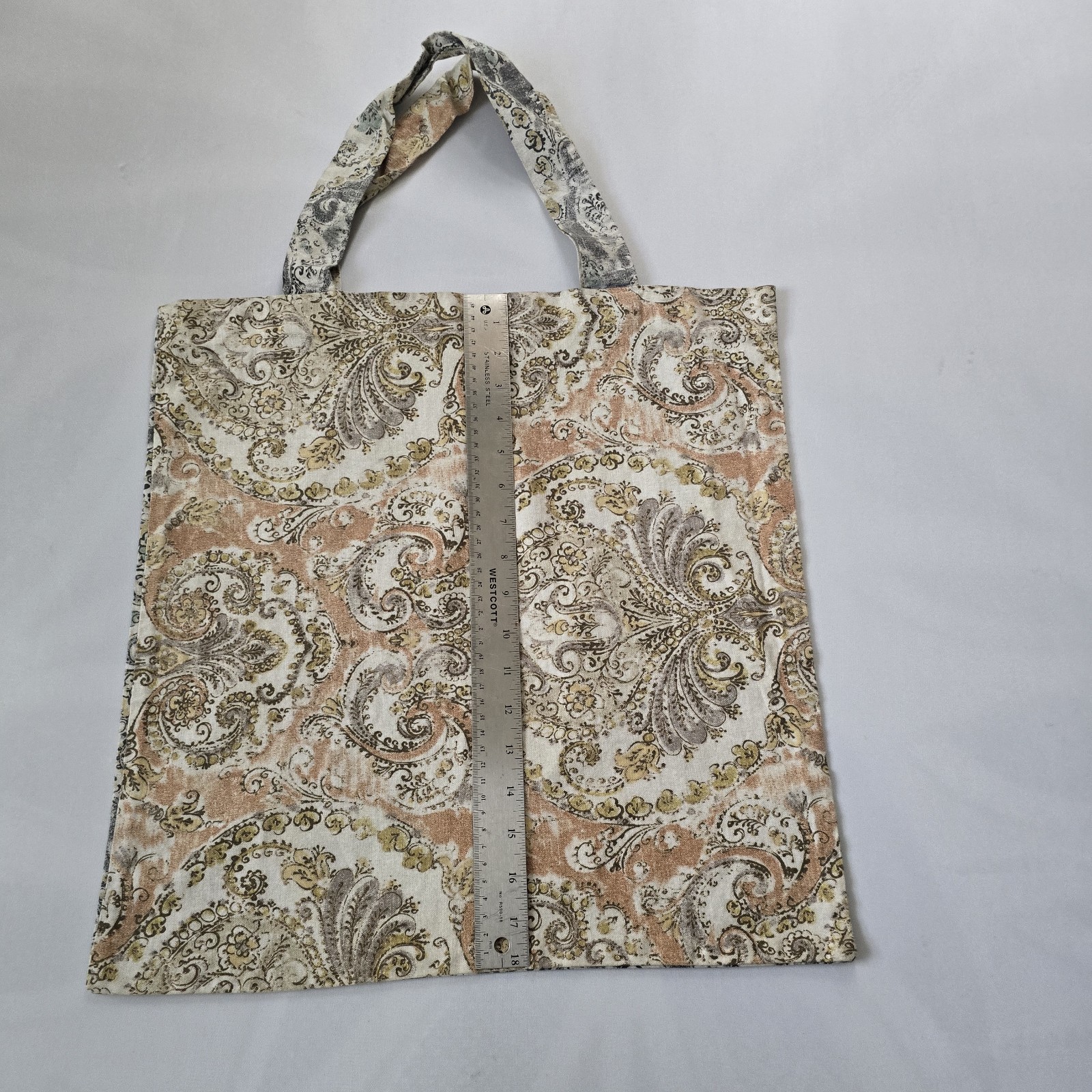 Paisley Pattern Foldable Fabric Reusable Bag Medium Multicolor Two-Piece