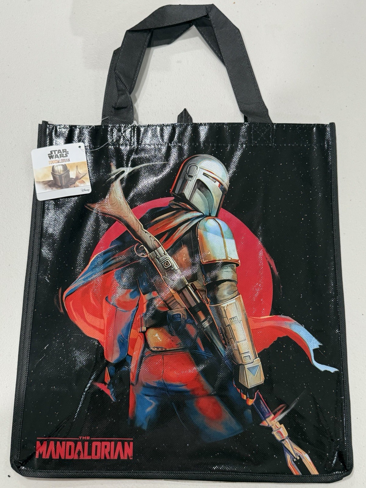 Star Wars The Mandalorian Din Djarin Reusable Tote Gift Grocery Bag
