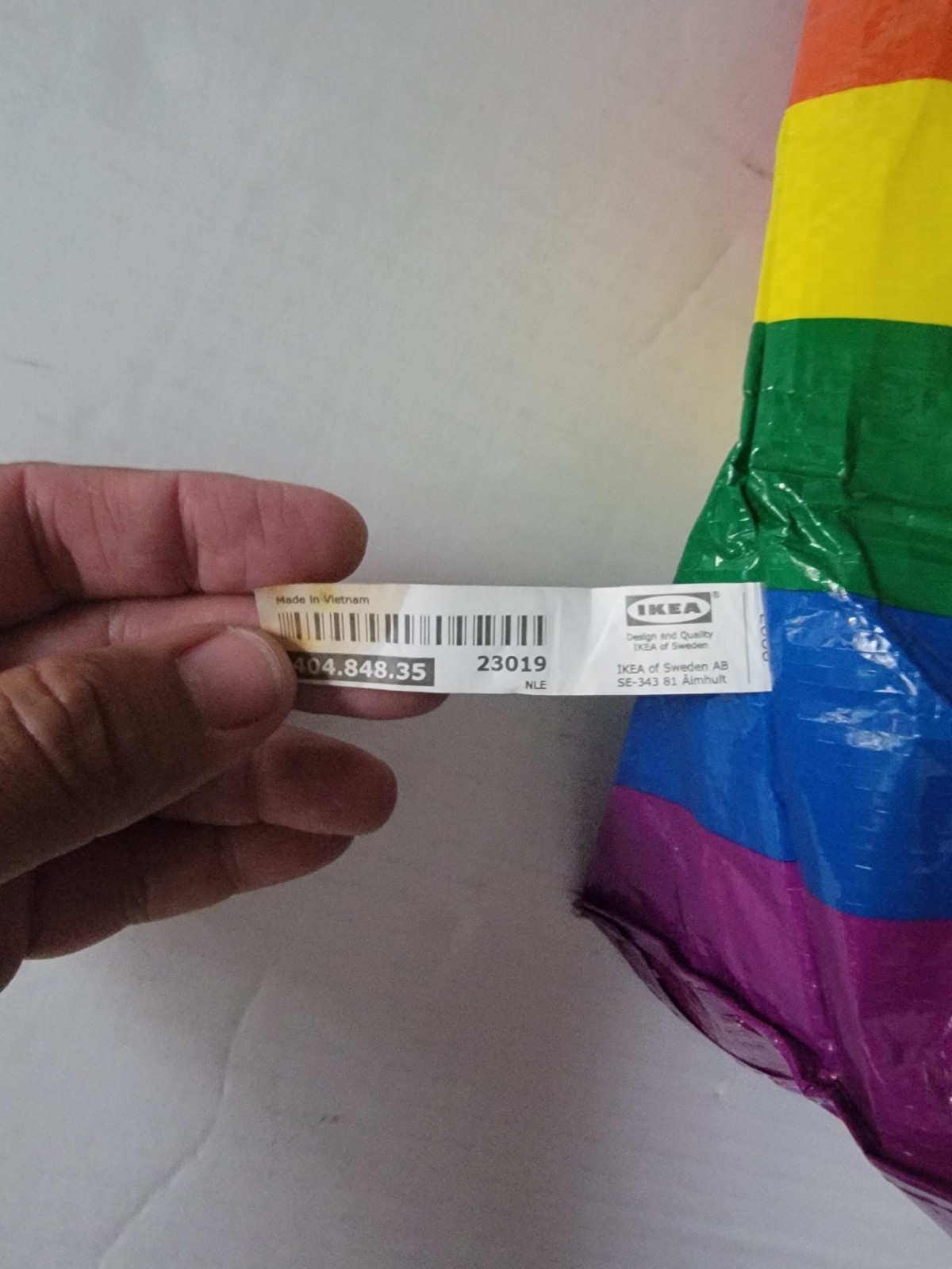 IKEA STORSTOMMA Rainbow 🌈 Pride Shopping Bag