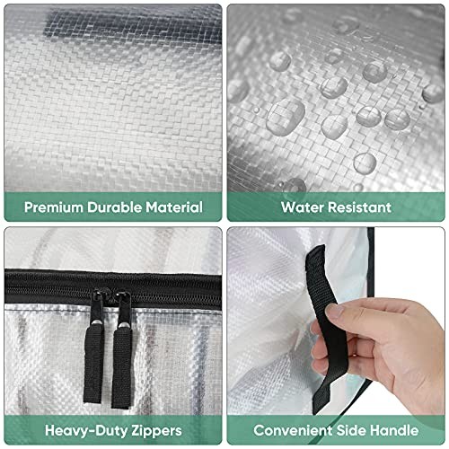 Oversized Moving Bags with Reinforced Handles, Heavy-Duty Storage 6-Pack Clear