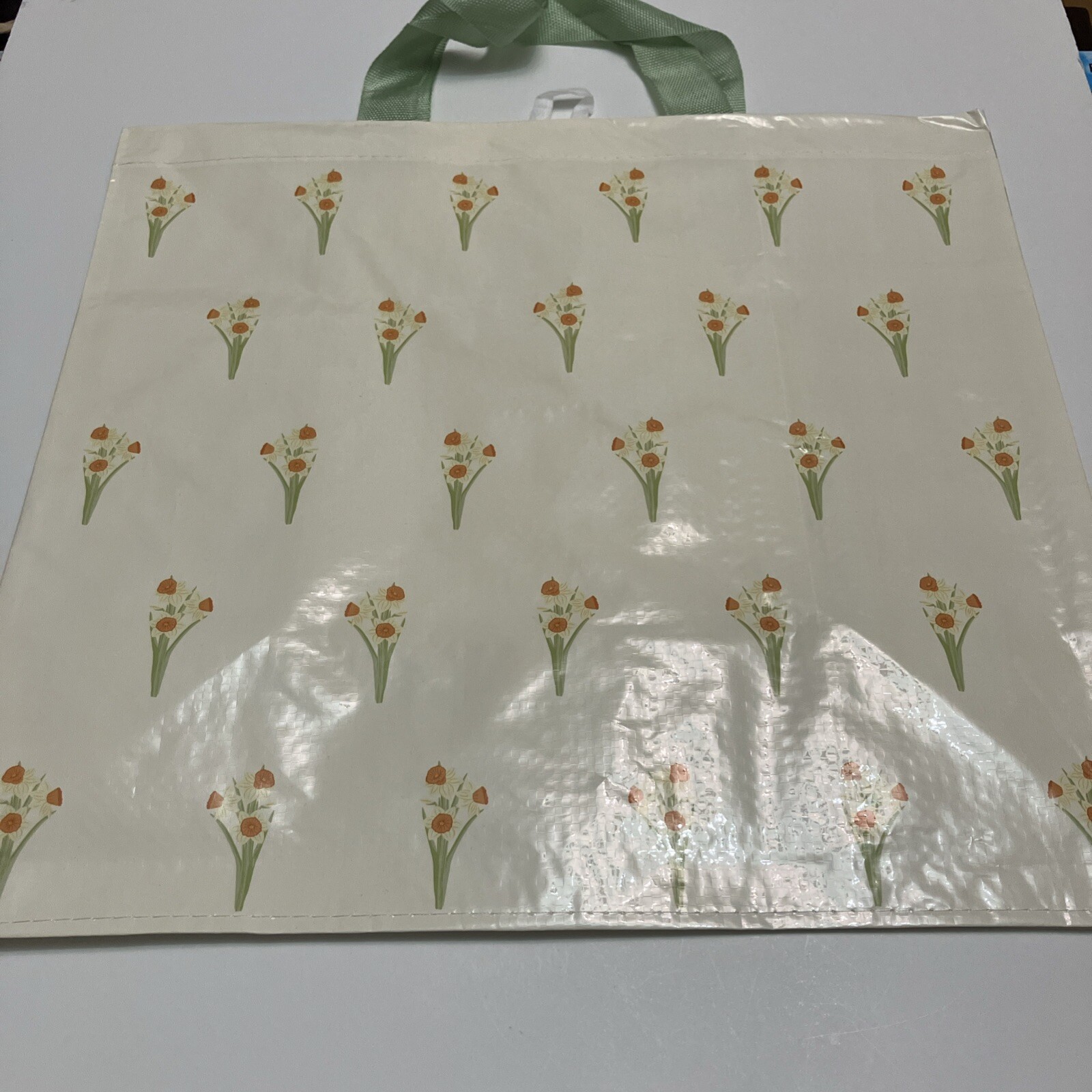 Tesco Daffodils Tote Bag Spring Daffodil White Yellow 2025 Flower New