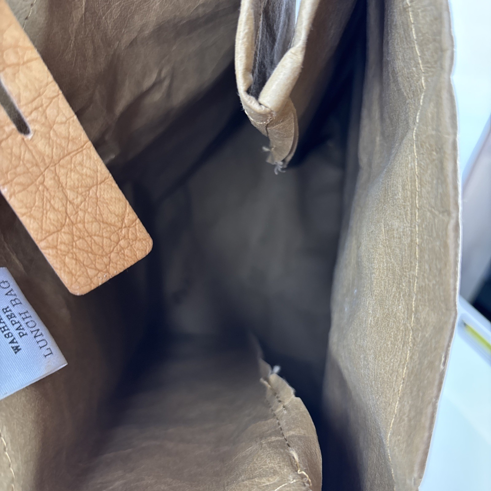 Trader Joe’s Washable Reusable Paper Lunch Bag Used Stained