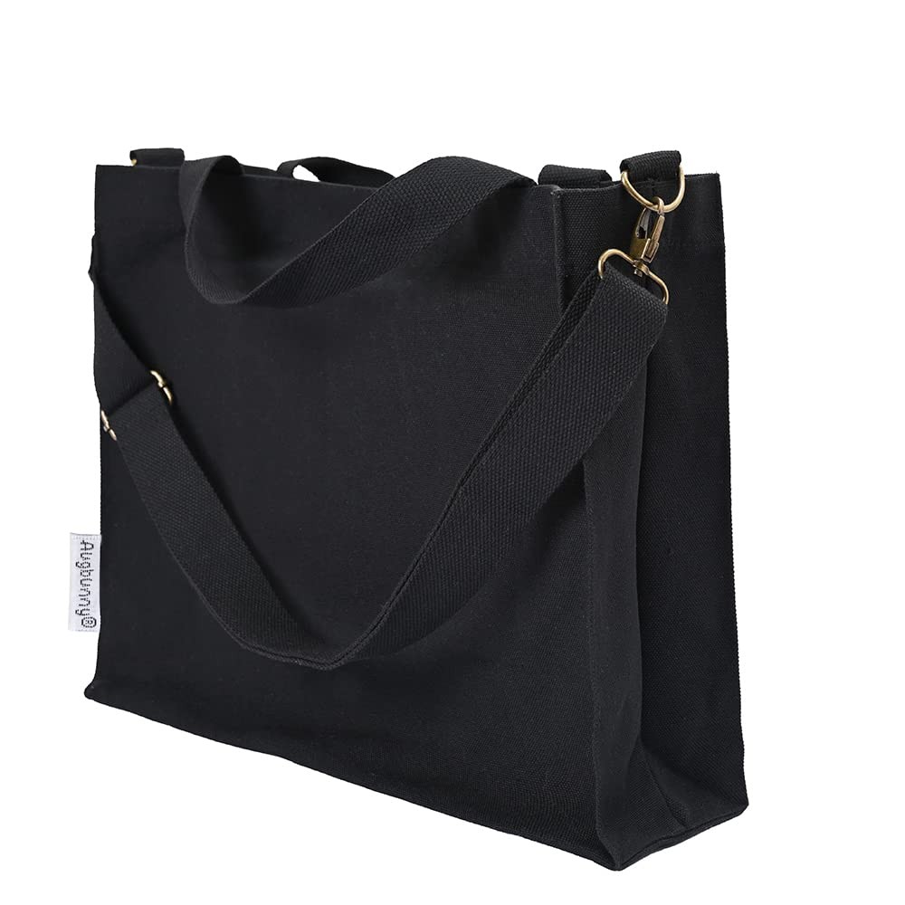 Heavy Duty Canvas Extra Large Shoulder Crossbody Bag Grocery Shopping Bag Bea…