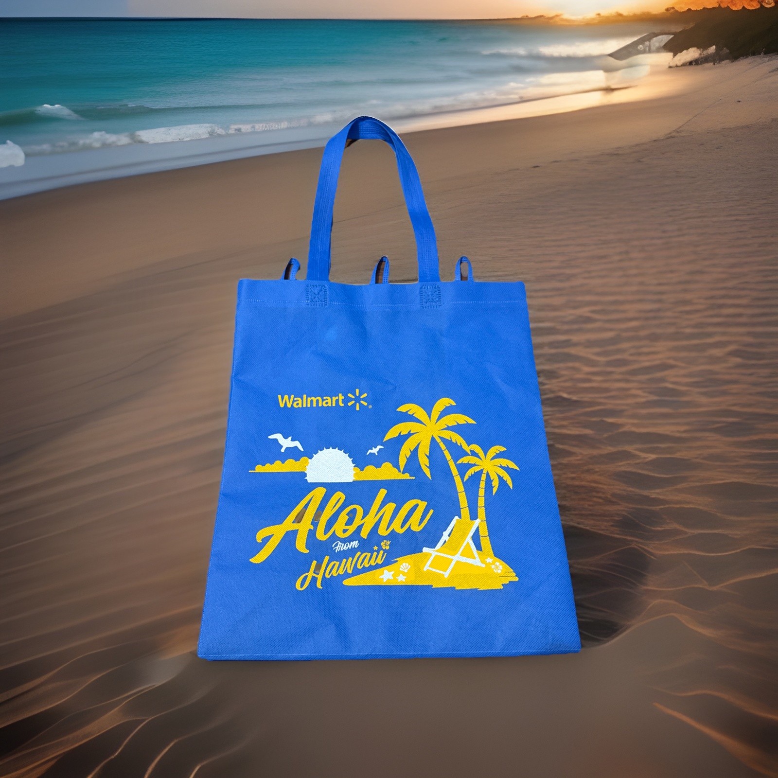 Walmart Aloha From Hawaii Exclusive IslandEco Reusable Grocery Shopping Bag New