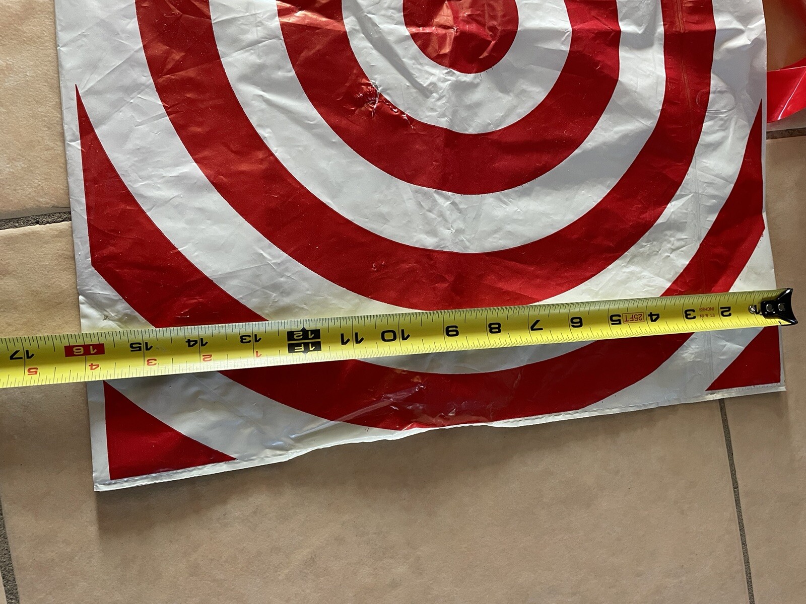 Target Plastic Grocery Bag Clean Folded Art Crafts 2016 Reusable