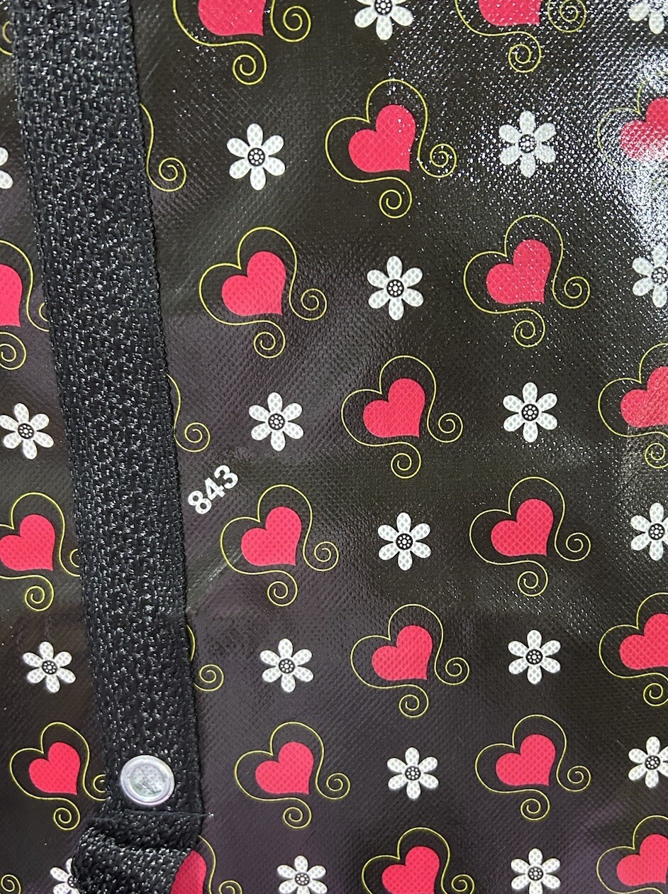 Reusable Shopping Tote Bag Large Storage Zippered Various Prints 30” X 23” X 10”
