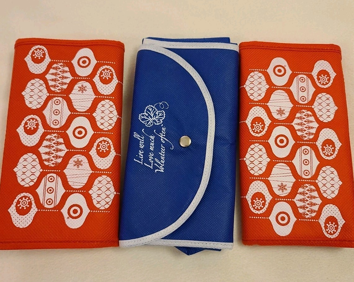 LOT OF 3 Foldable Shopping Bags.  PLEASE SEE PICTURES/DESCRIPTION; NEW W/O Tags