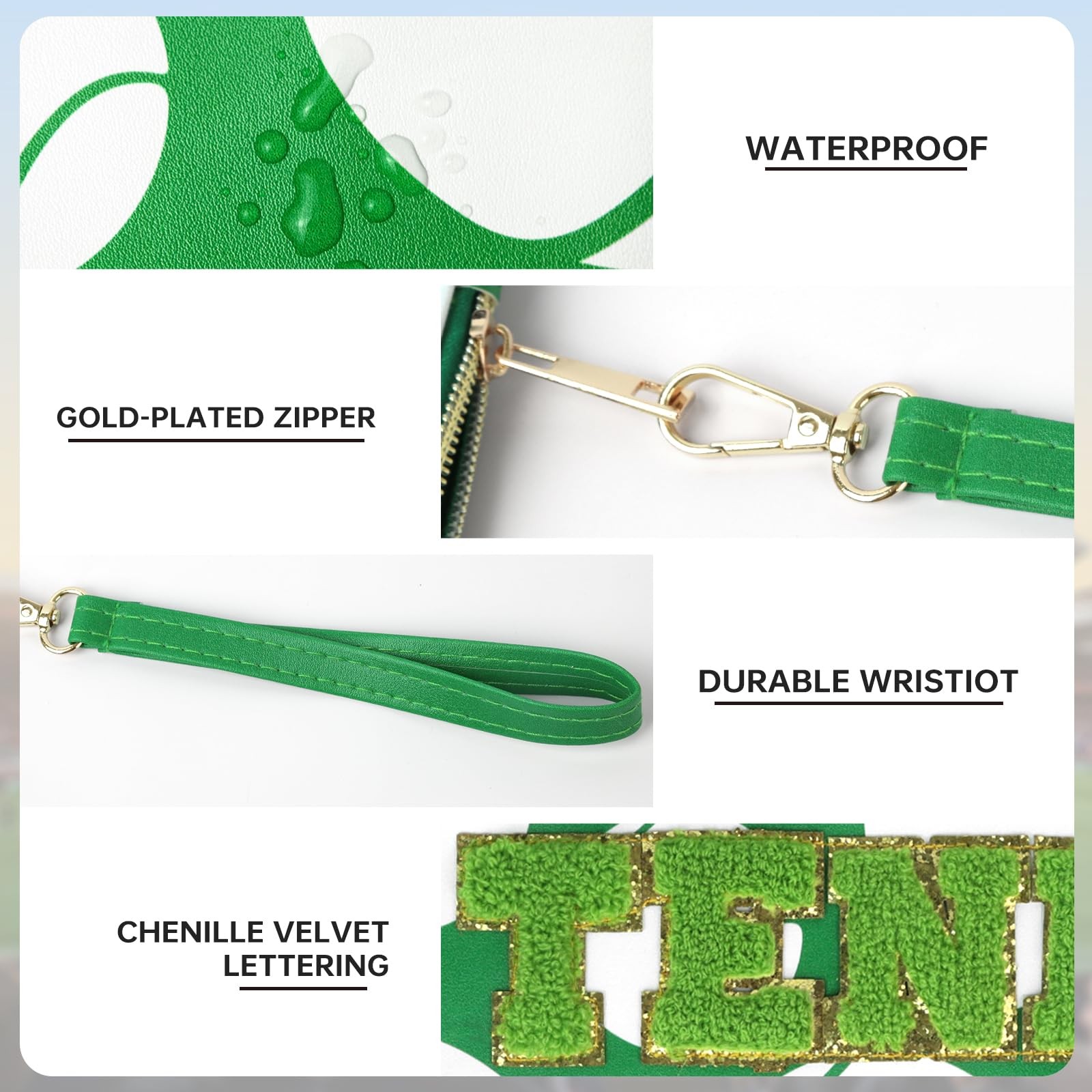 PPeen Tennis Gifts Bags Accessories for Women Makeup Medium,
