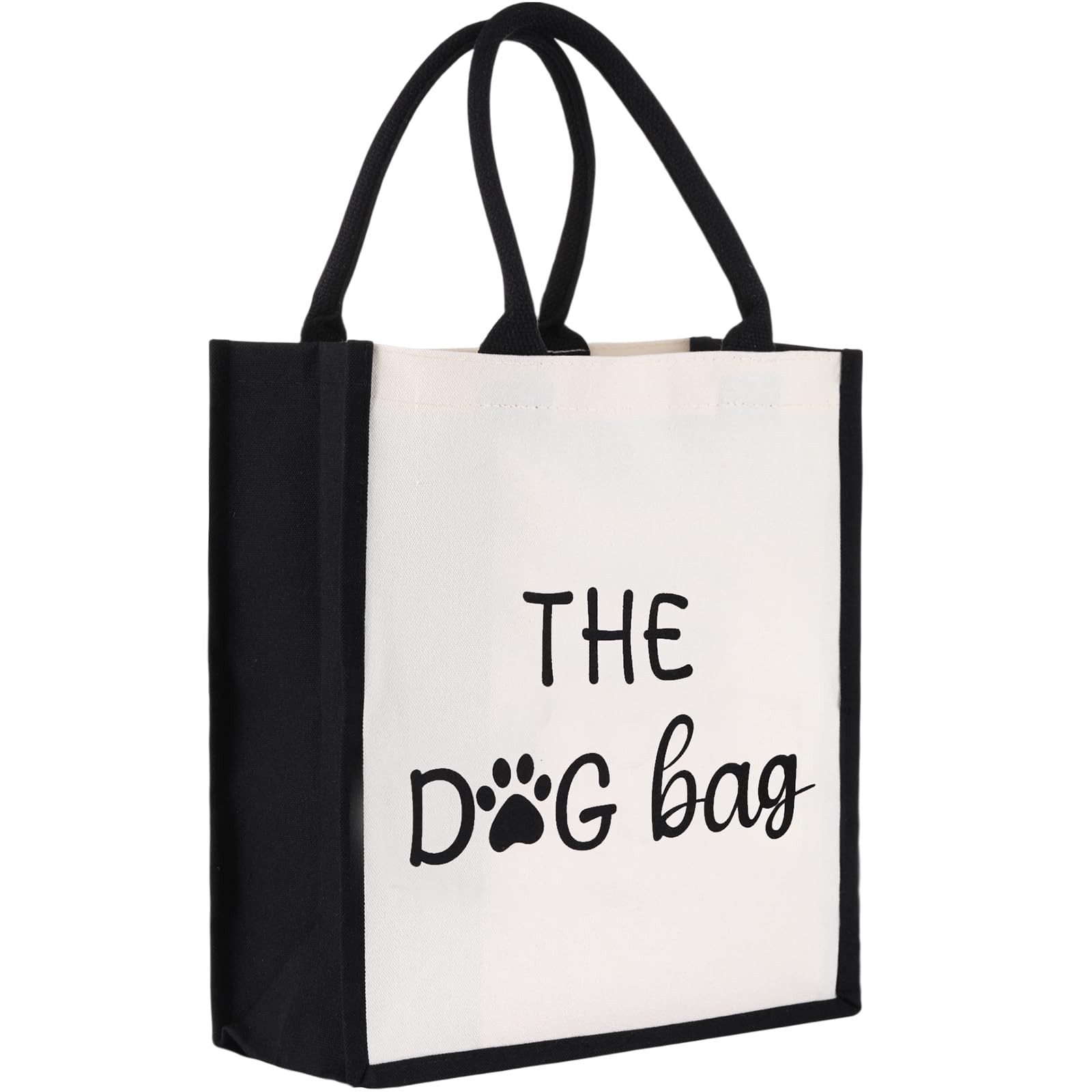 Dog Tote Bag for , Printed Design Canvas Reusable Dog Shopping Bag, Spacious …