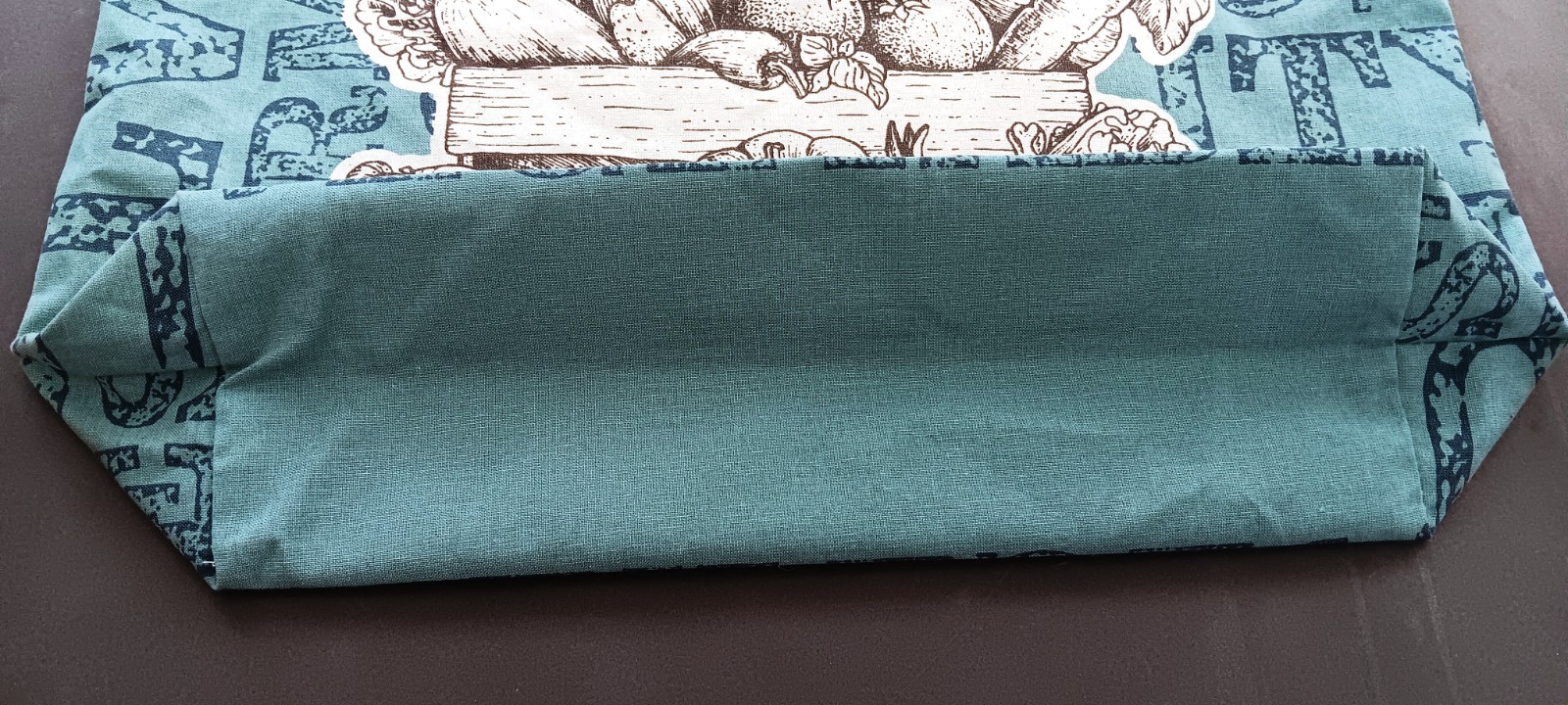 NWOT Earthwise 100% Organic Cotton Produce/Grocery Tote Vegetable Print USA-made